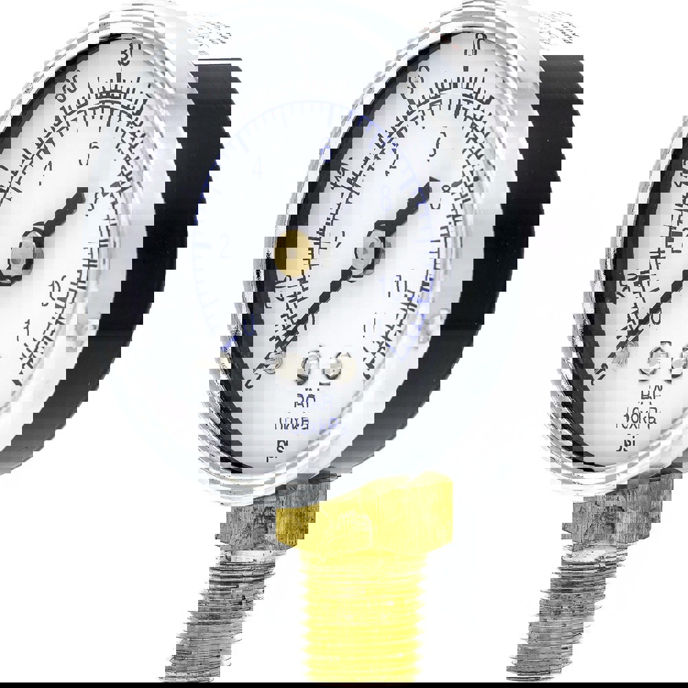 Pressure Gauges; Gauge Type: Utility Gauge ; Scale Type: Dual ; Accuracy (%): 3-2-3% ; Dial Type: Analog ; Thread Type: 1/4